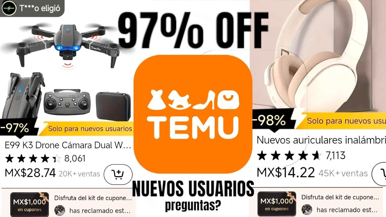 Promociones Temu: Códigos de Descuento Octubre 2025
