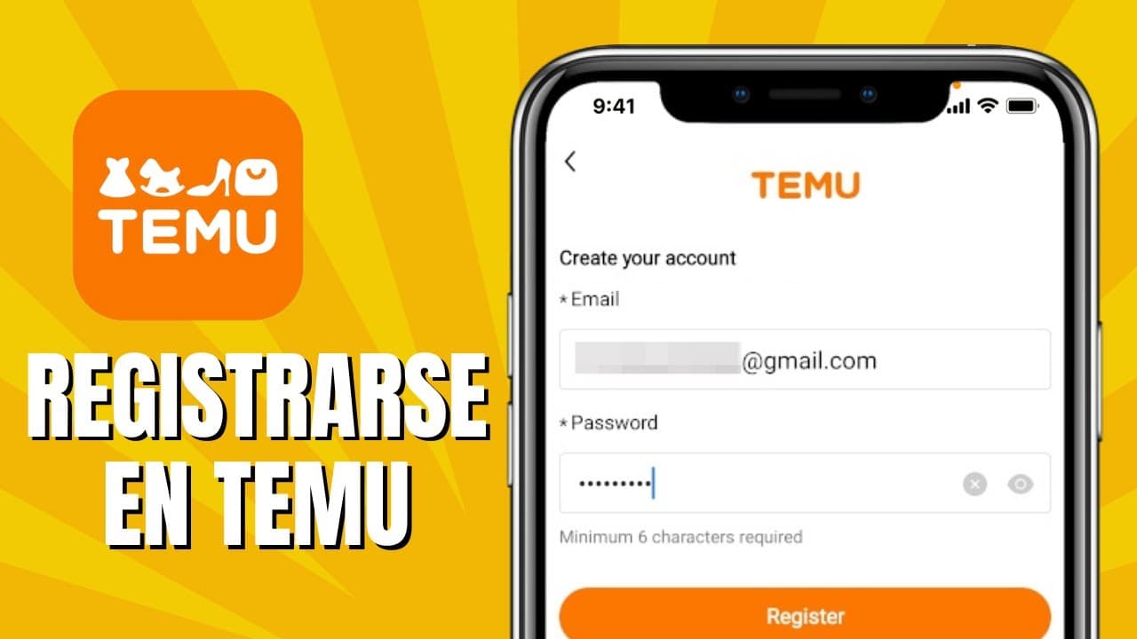 Cómo crear una cuenta en Temu paso a paso