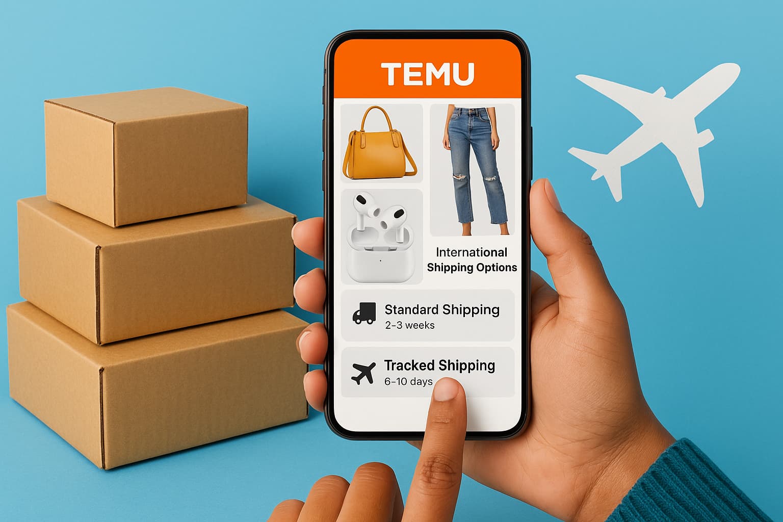 Las opciones de envío internacional de Temu explicadas a fondo