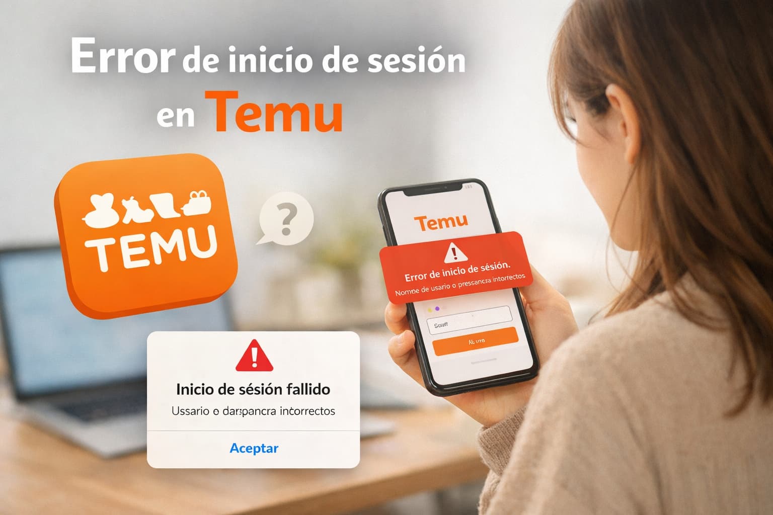 Cómo arreglar el error de inicio de sesión en Temu