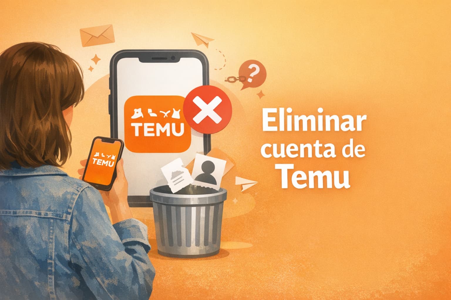 Cómo Eliminar cuenta de Temu definitivamente