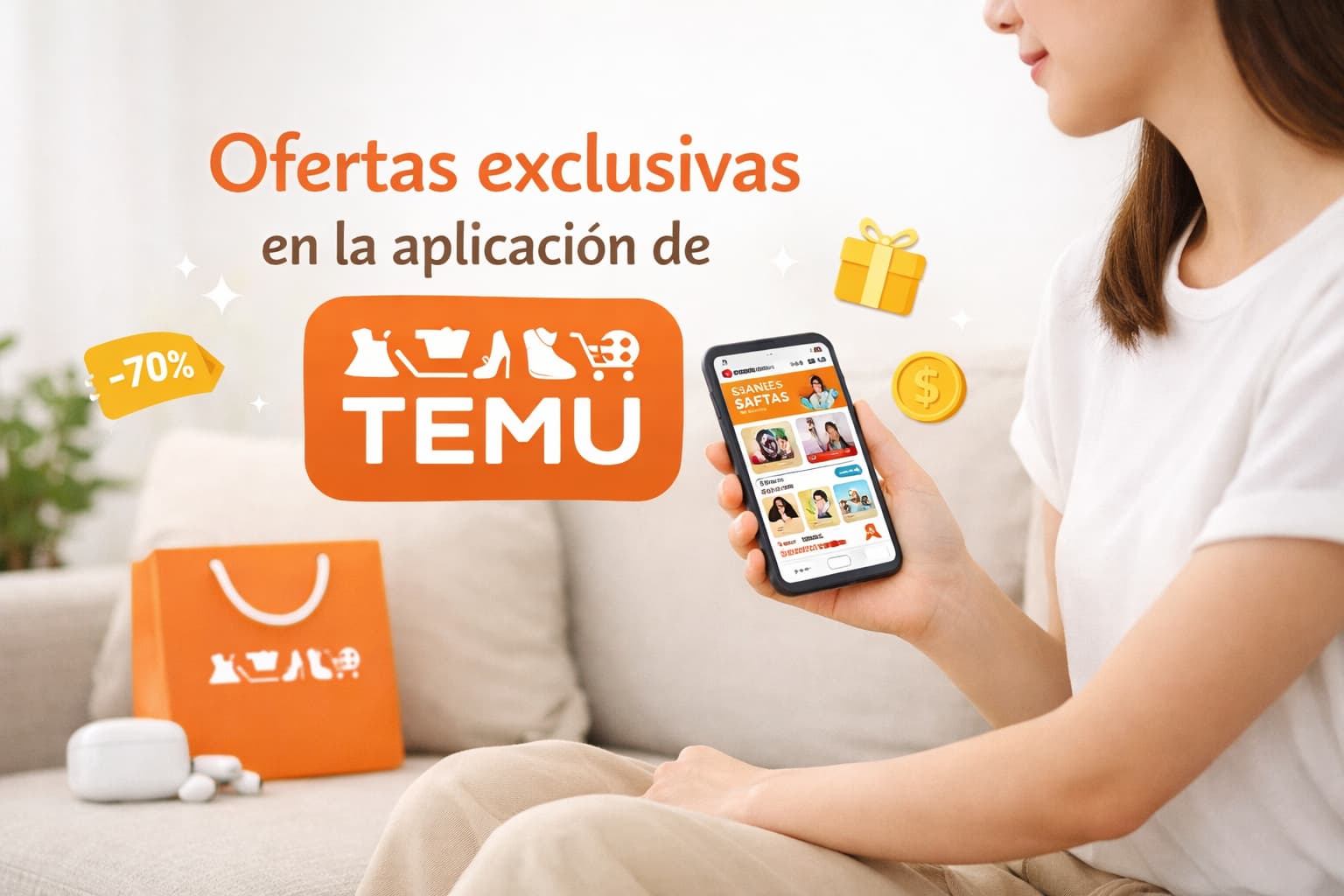Ofertas exclusivas en la aplicación de Temu para ahorrar más en cada compra