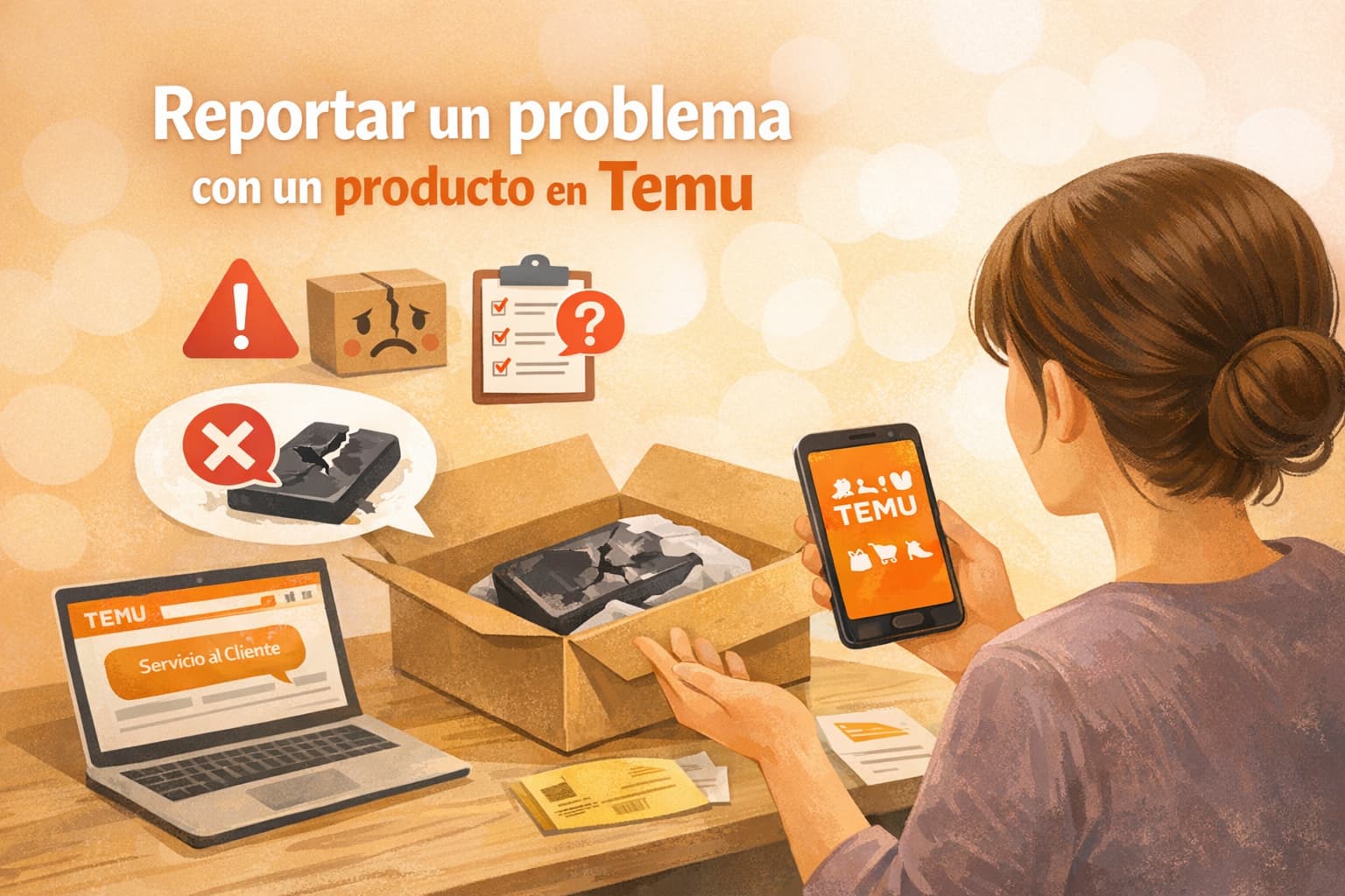 Cómo Reportar un problema con un producto en Temu fácilmente